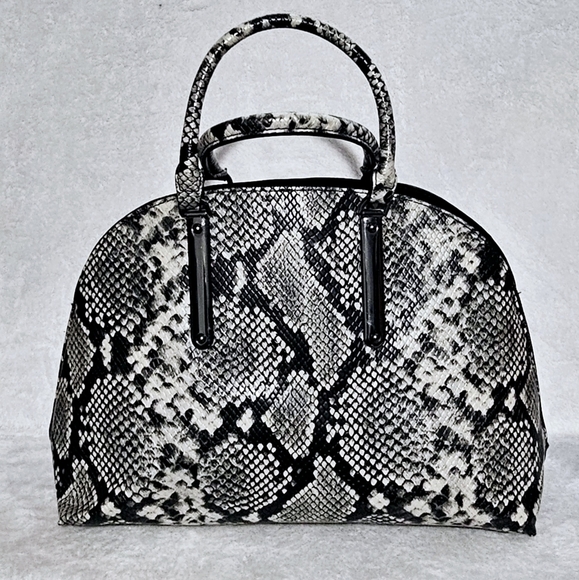 Aldo Black and White Snakeskin Crossbody Bag - Picture 10 of 16
